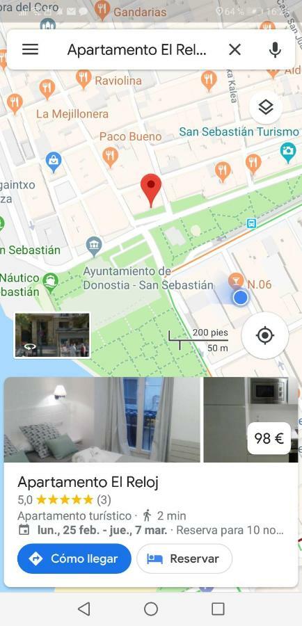 Apartamento El Reloj San Sebastian Ngoại thất bức ảnh